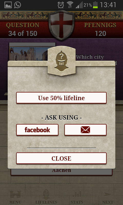 Genius Quiz Middle Ages Screen 2