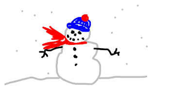 First Snowman on Sketchport
