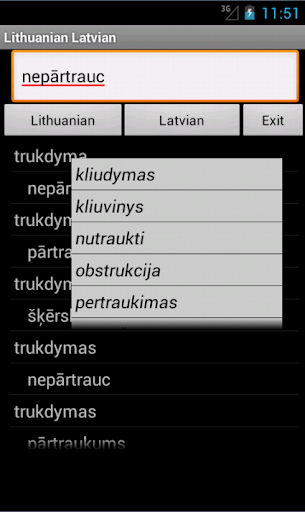 Lithuanian Latvian Dictionary