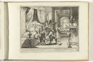 Jacobus II werpt de voorstellen voor een vrij parlement in het vuur en vlucht, 1688