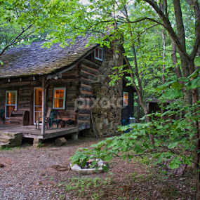 Little Cabin in the Woods by Hugh Hazelrigg - Buildings & Architecture Homes