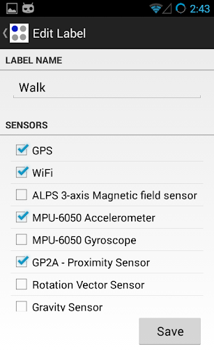 Sensor Log