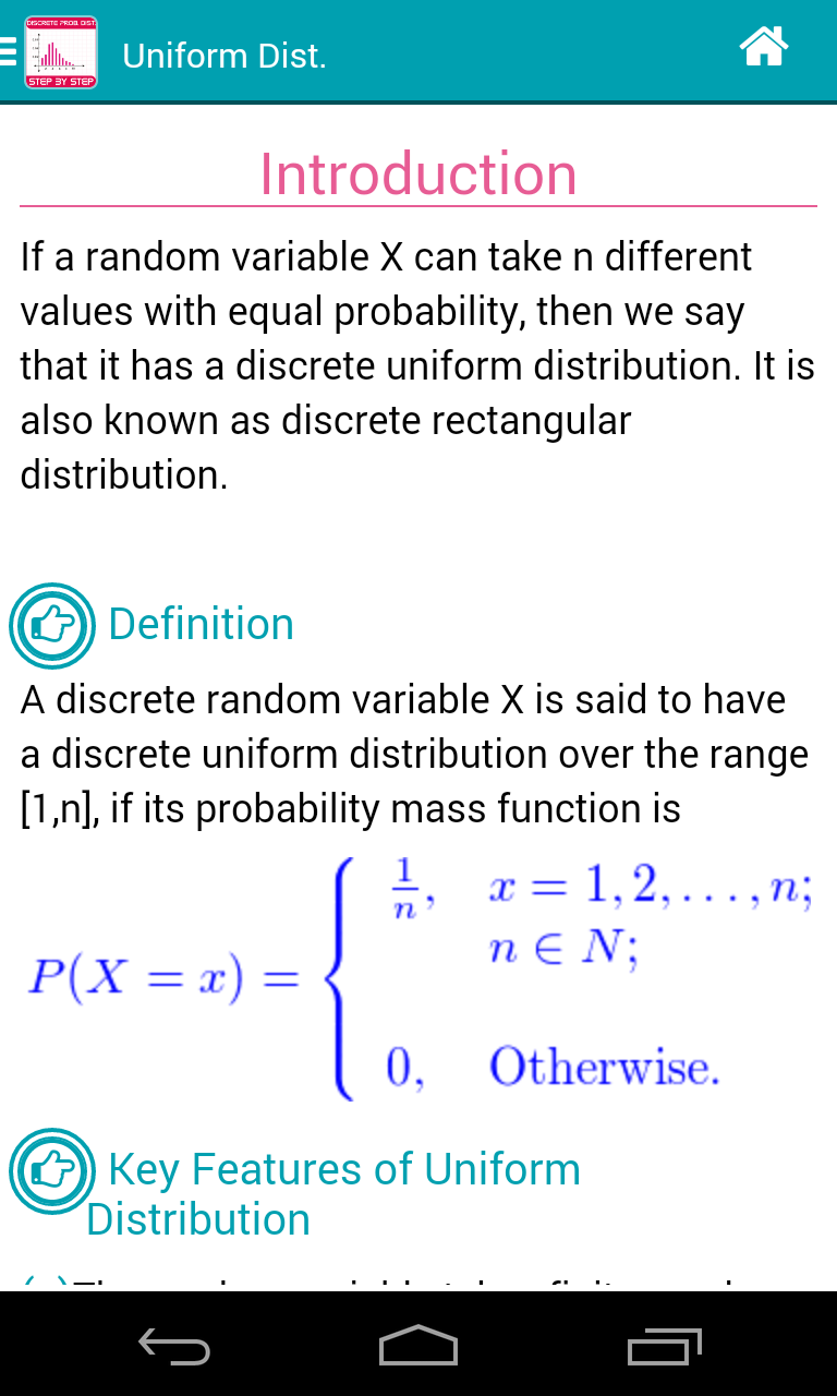 Discrete Probability Dist. (P) Screen 2
