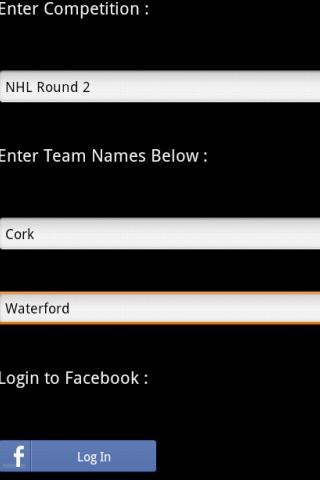 Android application GAA Hurling Stats Recorder Pro screenshort