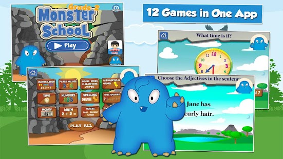 Lastest Monster Kid 2nd Grade Games APK for PC