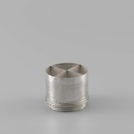 Deel van een gecombineerd zoutvat-specerijdoos met deksel