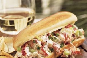 Lobster Rolls with Home-Fried Potato Chips