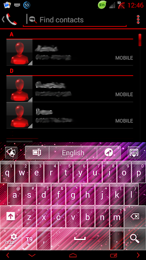 Pink Cherry GO Keyboard theme