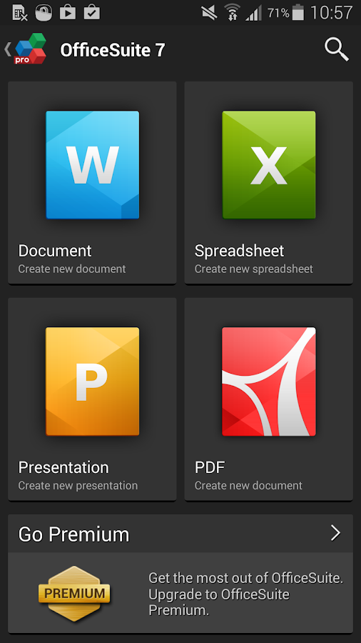 OfficeSuite 7 Pro (PDF&Fonts) - screenshot