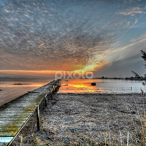 Sunset at Sletnæs by Kim  Schou - Landscapes Sunsets & Sunrises