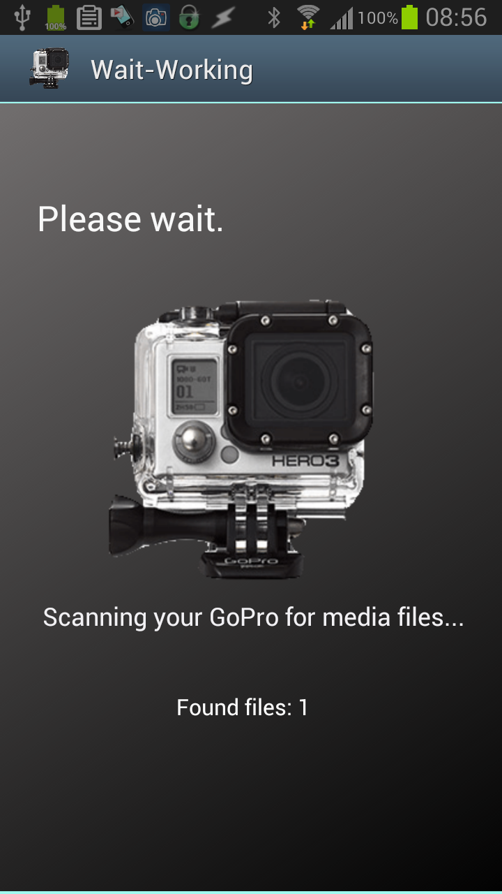 GoPro SD Backup2Phone 480p Screen 3