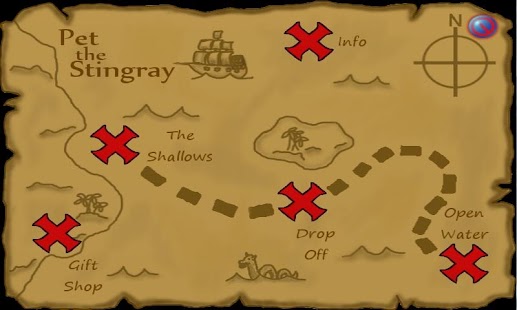 Android application Pet the Stingray screenshot