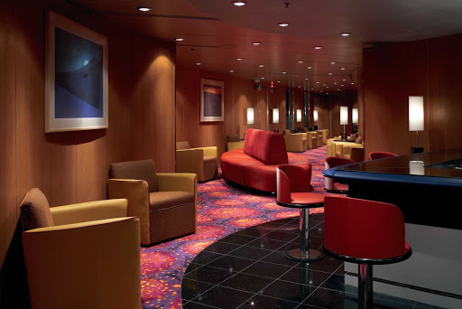 The Xtreme Lounge is one of the many intimate bar areas onboard Celebrity Century.