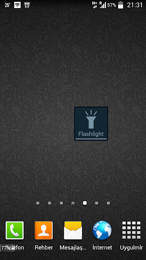 Flashlight mini with widget