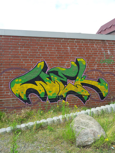 Graffiti Abwasseranlage 
