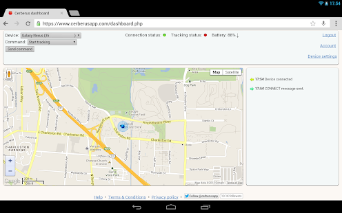 Cerberus anti theft Screenshot