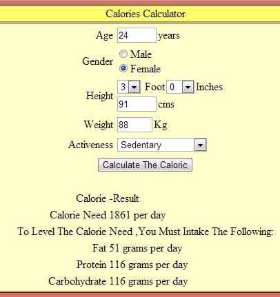 Calorie Counter Calculator