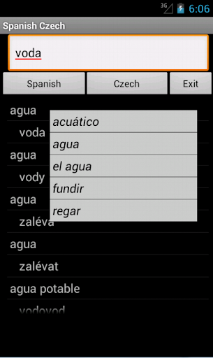 Spanish Czech Dictionary