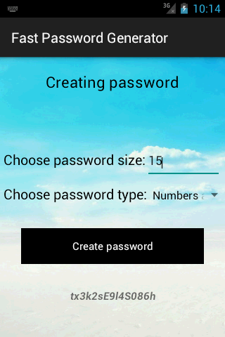 Fast Password Generator