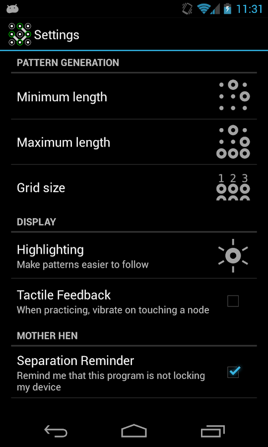 Lock Pattern Generator Android Apps on Google Play