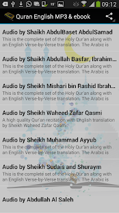 Free Quran English MP3 & ebook APK