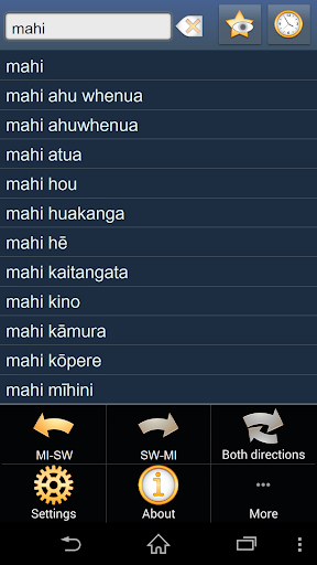 Maori Swahili dictionary +