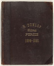 Reisalbum van H. Dunlop met foto's van bezienswaardigheden in Perzië, Schotland, Duitsland, Rusland, China en Canada