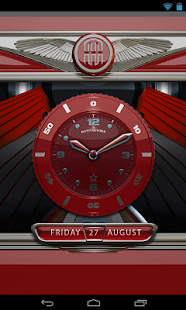 Download Clock Widget Red Star APK for PC