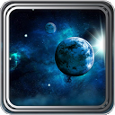 Space Blue Star Live Wallpaper mobile app icon
