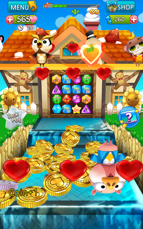 Coin Heart : Free Coin Dozer - screenshot