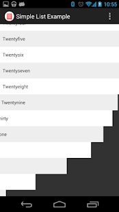 JazzyListView Sample