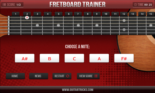 Guitar Fretboard Challenge