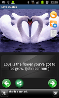 love & romantic quotes APK تصویر نماگرفت #1