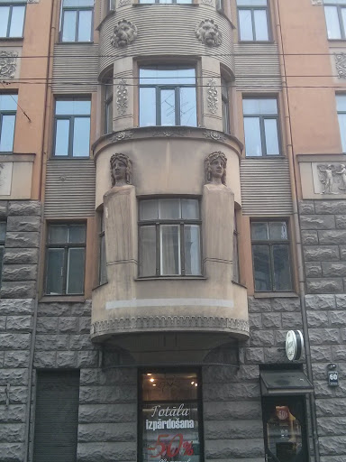 Faces on Building