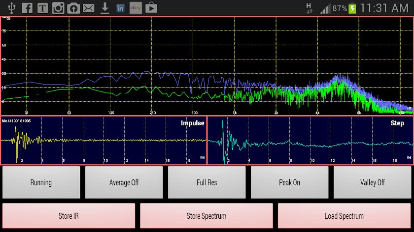 Impulse Response Screen 1