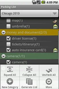 Packing List - screenshot thumbnail