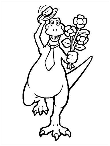 Coloring Book Dinosaurs