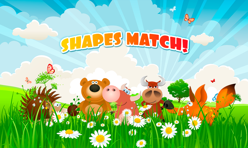 SHAPES MATCH Preschool Puzzle Screen 1