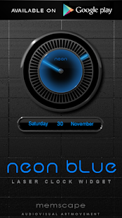 How to install NEON BLUE Digital Clock Widget patch 2.60 apk for bluestacks