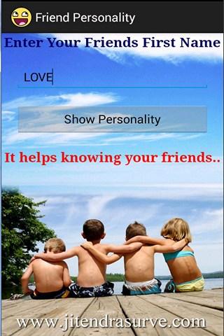 Friends Personality