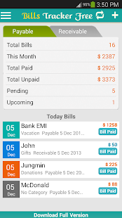 How to download Bills Tracker & Reminder Free v1.8 apk for laptop