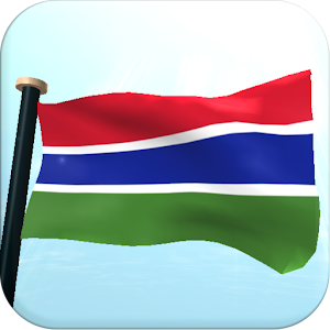 Gambia Flag 3D Live Wallpaper