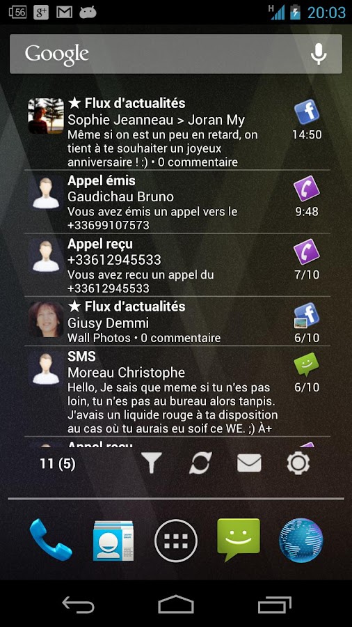 Pure messenger widget - screenshot