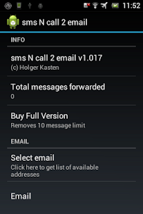 Free Download sms N call 2 email APK for Android