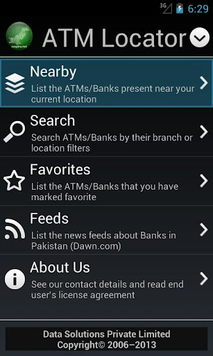 ATM Locator Pakistan