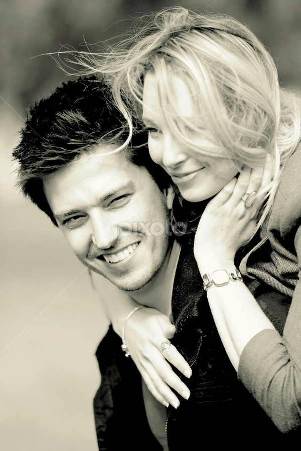 Forever In My Arms by Carey Carter - Black & White Portraits & People