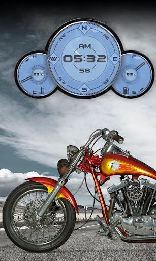 Custom Motorcycle Compass LWP