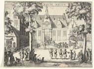 Gezicht op de Oude Doelen (Schuttersdoelen) te Haarlem