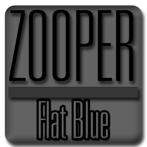 Flat Blue - Zooper Widget Pro 3.11
