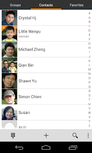 Download exDialer Orange ICS Theme APK for Android